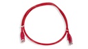 Cat.6 UTP 24 AWG PVC Patch Cord 1 mtr Red Colour