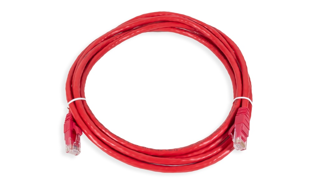 Cat.6 UTP 24 AWG PVC Patch Cord 3 mtr Red Colour