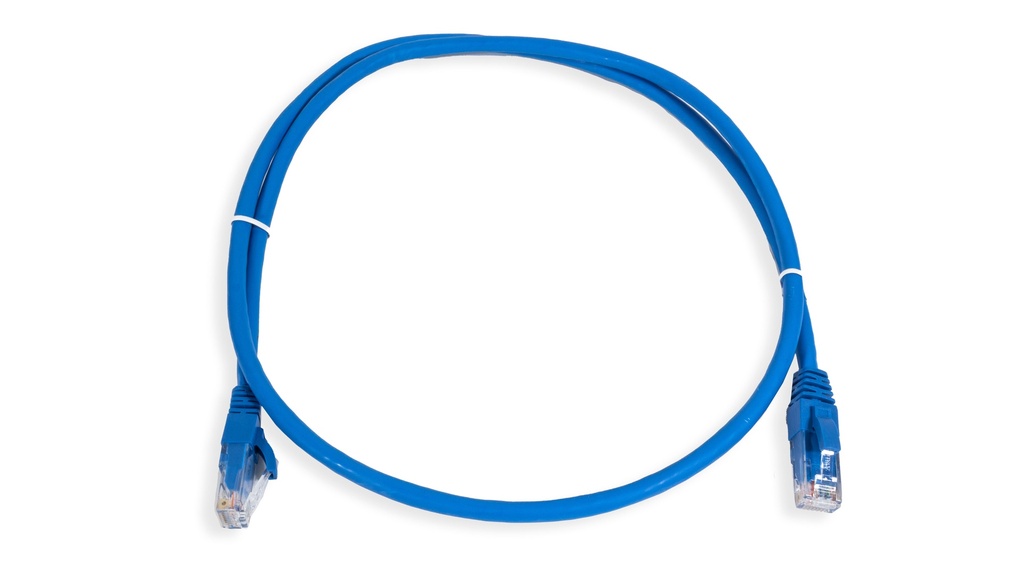 Cat.6 UTP 24 AWG LSZH Patch Cord 1 mtr Blue Colour