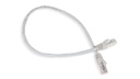 Cat.6A 10G UTP 24 AWG PVC Patch Cord 0.5 mtr Grey Colour