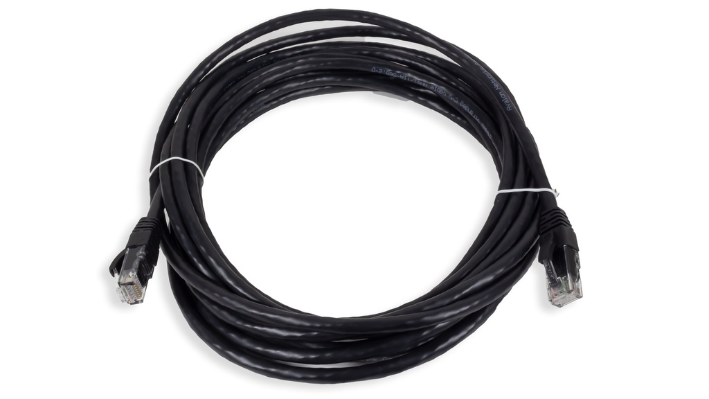 Cat.6A 10G UTP 24 AWG PVC Patch Cord 5 mtr Black Colour