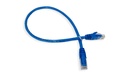 Cat.6A 10G UTP 24 AWG PVC Patch Cord 0.5 mtr Blue Colour