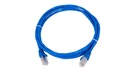 Cat.6A 10G UTP 24 AWG PVC Patch Cord 2 mtr Blue Colour