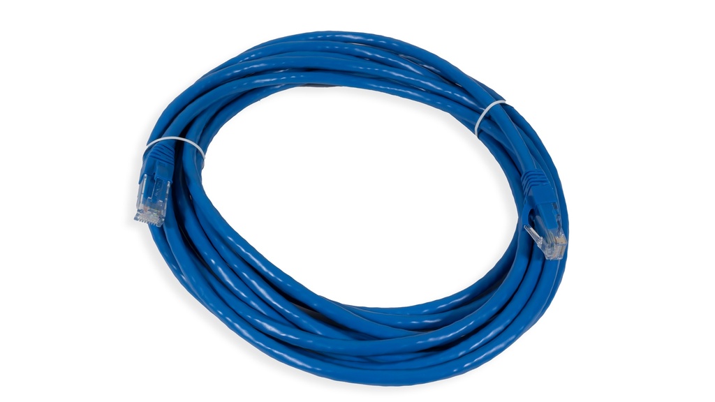 Cat.6A 10G UTP 24 AWG PVC Patch Cord 5 mtr Blue Colour