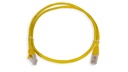 Cat.6A 10G UTP 24 AWG PVC Patch Cord 1 mtr Yellow Colour