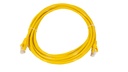 Cat.6A 10G UTP 24 AWG PVC Patch Cord 3 mtr Yellow Colour