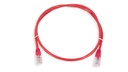 Cat.6A 10G UTP 24 AWG PVC Patch Cord 1 mtr Red Colour