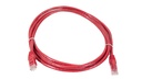 Cat.6A 10G UTP 24 AWG PVC Patch Cord 2 mtr Red Colour