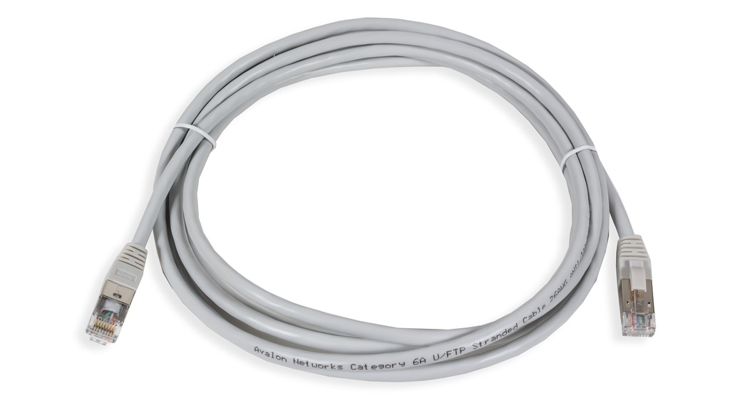 Cat.6A 10G STP 26 AWG PVC Patch Cord 3 mtr Grey Colour