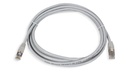 Cat.6A 10G STP 26 AWG PVC Patch Cord 3 mtr Grey Colour