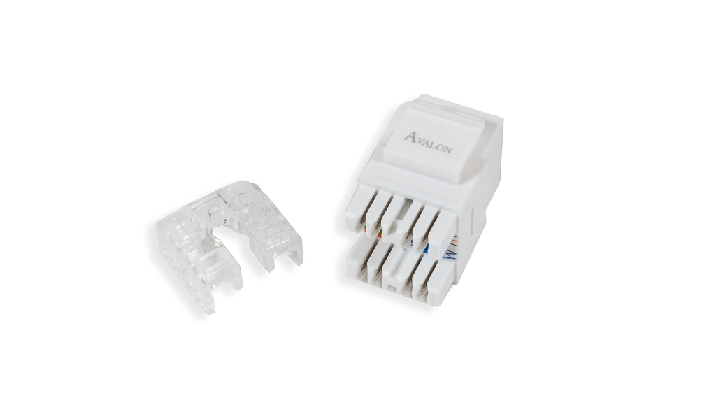 Cat.6 UTP 180˚ Keystone Jack (50µ Gold Plating)