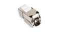 Cat.6A STP 180˚ Shielded Keystone Jack Tool Less (50µ Gold Plating)