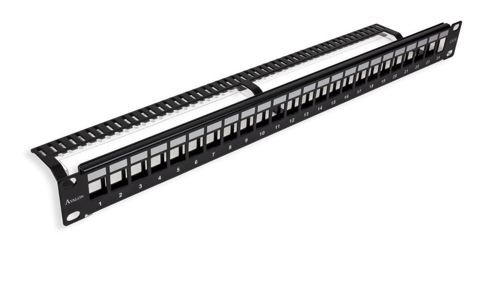 Cat.6 24 Port Unshielded Patch Panel - 1U - 19" -  Blank