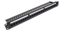 Cat.6 24 Port Unshielded Patch Panel - 1U - 19" - Loaded