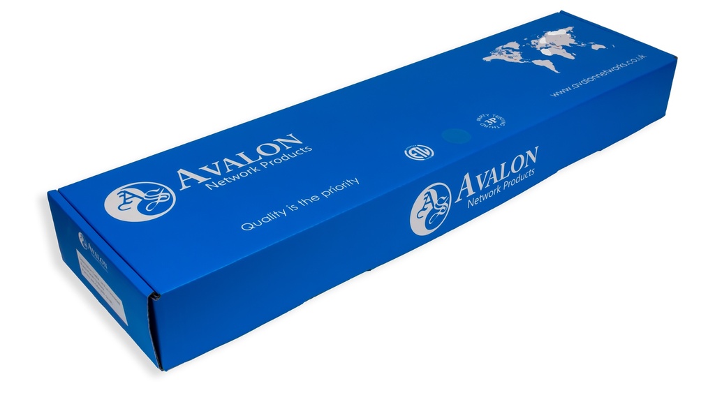 Cat.6A 24 Port Unshielded Patch Panel - 1U - 19" -  Blank