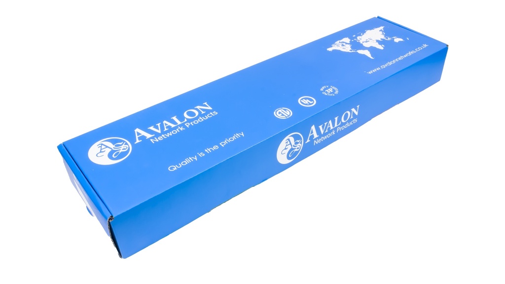 Cat.6A 48 Port Unshielded Patch Panel - 2U - 19" - Loaded