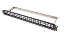 Cat.6A 24 Port Shielded Patch Panel - 1U - 19&quot; - Loaded