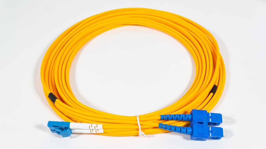 LC-SC Single-Mode Duplex Patch Cord 5 mtr - LSZH