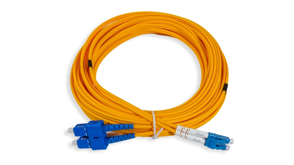 LC-SC Single-Mode Duplex Patch Cord 10 mtr - LSZH
