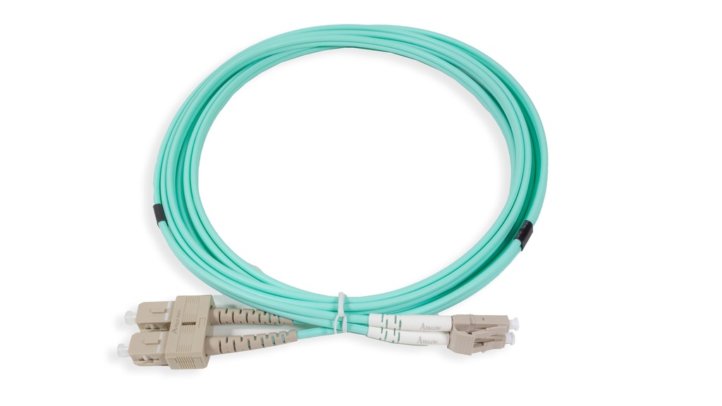 LC-SC  Multi-Mode OM3 Duplex Patch Cord 3 mtr - LSZH