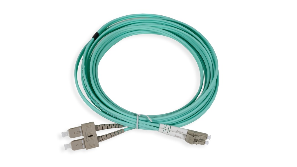 LC-SC  Multi-Mode OM3 Duplex Patch Cord 5 mtr - LSZH