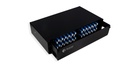 19" 2U 48 Port Indoor Fiber Patch Panel / Distribution Box Supports LC Duplex / SC Simplex Adapters (Unloaded)