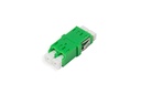 Fiber Adapter LC Duplex Single-Mode (APC) - Flangeless