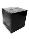 9U x 600(W) x 600(D) - Single Section Wall Mount Cabinet + Fan