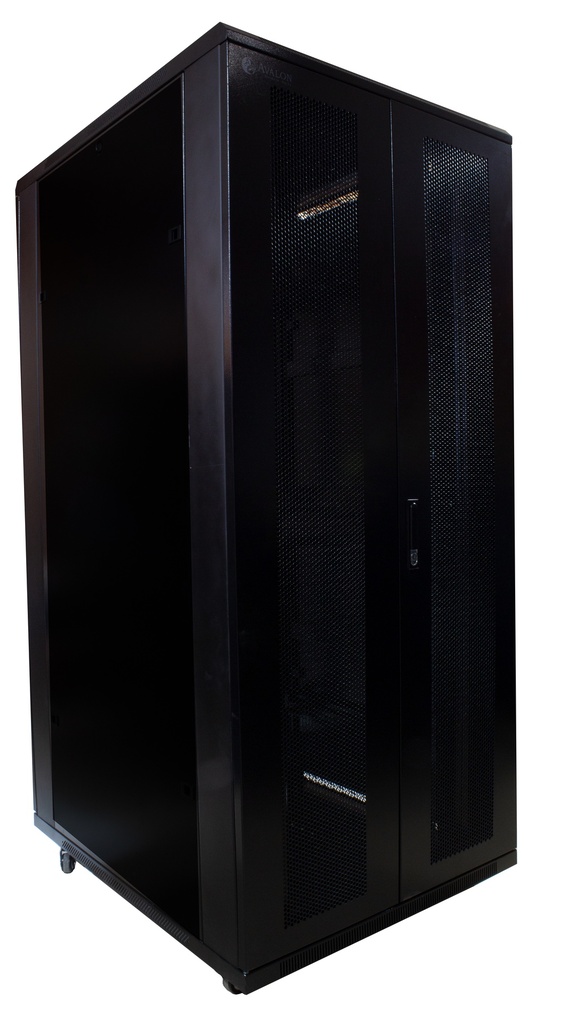 37U x 600(W) x 600(D) - Floor Standing Rack with Perforated Back Door