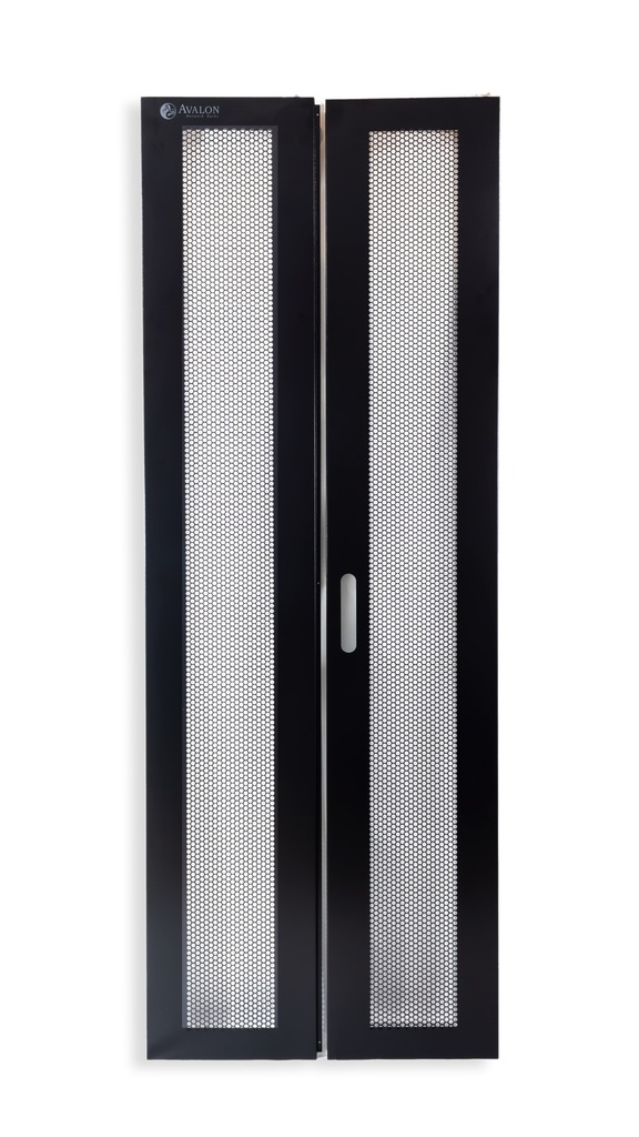 37U 600 mm Double Perforated Door for Floor Standing Racks 