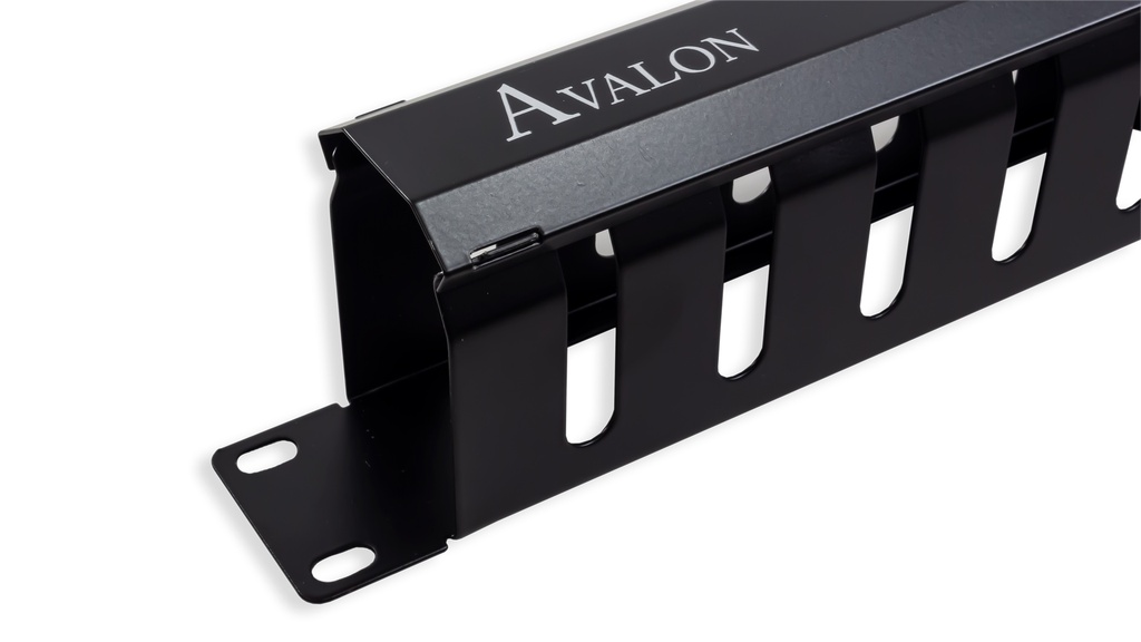 1U 19"Horizontal Cable Manager with Cover