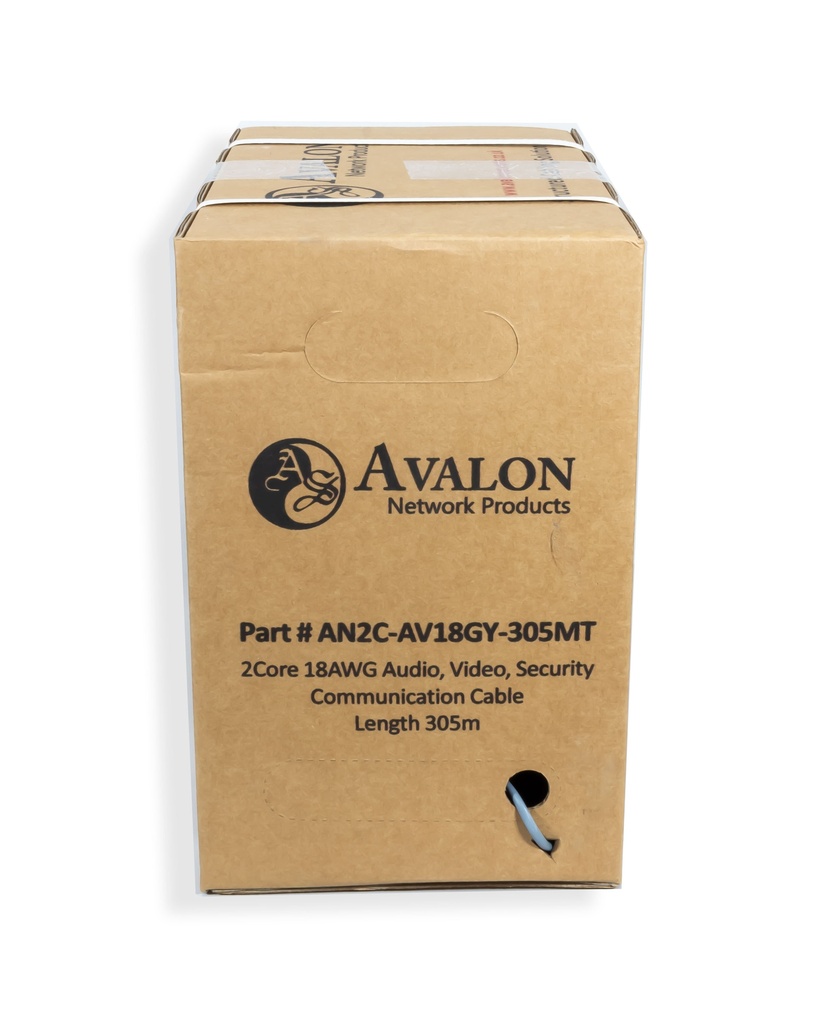 2 Core, 18 AWG, BC, UTP, CMR - Security and Sound Cable