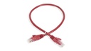 Cat.6A 10G UTP 24 AWG PVC Patch Cord 0.5 mtr Red Colour