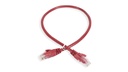 Cat.6A 10G UTP 24 AWG PVC Patch Cord 0.5 mtr Red Colour