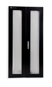 24U 600 mm Double Perforated Door for Floor Standing Racks