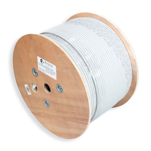 [ANC6AUPGY23-305MT-LSZH] Cat.6A 10G UTP 23 AWG Cable Roll LSZH 305m Roll Grey Colour