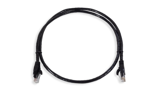 [ANC6UPBK-1MT] Cat.6 UTP 24 AWG PVC Patch Cord 1 mtr Black Colour