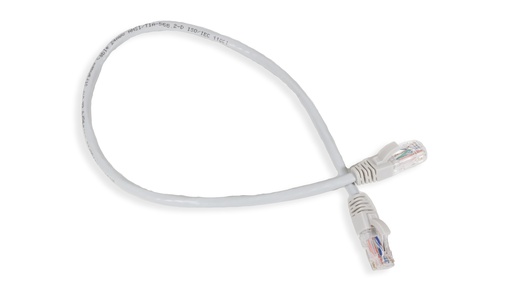[ANC6AUPGY-0.5MT] Cat.6A 10G UTP 24 AWG PVC Patch Cord 0.5 mtr Grey Colour