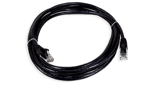 [ANC6AUPBK-3MT] Cat.6A 10G UTP 24 AWG PVC Patch Cord 3 mtr Black Colour