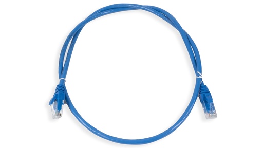 [ANC6AUPBL-1MT] Cat.6A 10G UTP 24 AWG PVC Patch Cord 1 mtr Blue Colour