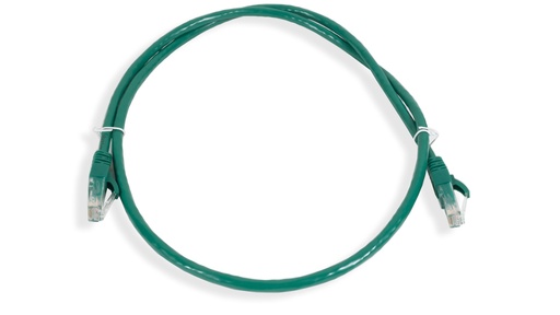 [ANC6AUPGR-1MT] Cat.6A 10G UTP 24 AWG PVC Patch Cord 1 mtr Green Colour