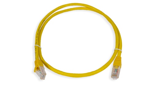 [ANC6AUPYL-1MT] Cat.6A 10G UTP 24 AWG PVC Patch Cord 1 mtr Yellow Colour