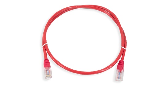 [ANC6AUPRD-1MT] Cat.6A 10G UTP 24 AWG PVC Patch Cord 1 mtr Red Colour