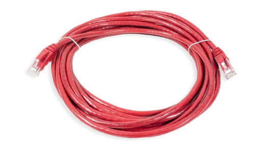 [ANC6AUPRD-5MT] Cat.6A 10G UTP 24 AWG PVC Patch Cord 5 mtr Red Colour