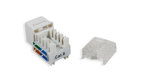 [ANC6UPKJ-90] Cat.6 UTP 90˚ Keystone Jack (50µ Gold Plating)