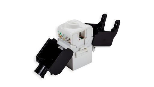 [ANC6AUPKJ-180] Cat.6A UTP 180˚ Keystone Jack Tool Less (50µ Gold Plating)