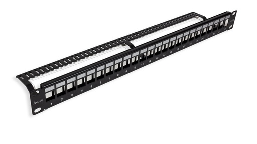 [ANC6UPP-24-BL] Cat.6 24 Port Unshielded Patch Panel - 1U - 19" -  Blank