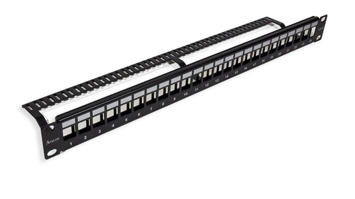 [ANC6UPP-24-BL] Cat.6 24 Port Unshielded Patch Panel - 1U - 19&quot; -  Blank