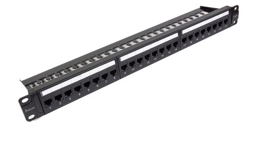 [ANC6UPP-24] Cat.6 24 Port Unshielded Patch Panel - 1U - 19&quot; - Loaded