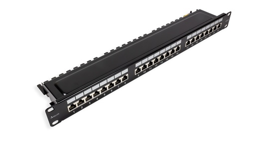 [ANC6SPP-24] Cat.6 24 Port Shielded Patch Panel - 1U - 19&quot; - Loaded